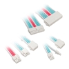 Kolink Core Adept Braided Cable Extension Kit - Brilliant White / Neon Blue / Pure Pink, jatkokaapelisarja