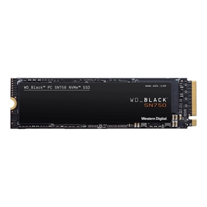 Western Digital 4TB WD_BLACK SN750 NVMe SSD -levy, M.2 2280, PCIe 3.0 x4, 3400/3100 MB/s