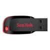 Sandisk 16GB Cruzer Blade, USB 2.0 -muistitikku, musta/punainen
