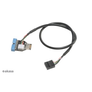Akasa USB 3.1 Gen2 internal -> USB 3.1 Gen1 19-pin - adapteri