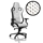 noblechairs EPIC Gaming Chair, keinonahkaverhoiltu pelituoli, valkoinen/musta