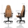 noblechairs ICON Gaming Chair - Real Leather, nahkaverhoiltu pelituoli, konjakki/musta - kuva 3