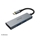 Akasa USB Type-C 4-In-1 hubi, jossa HDMI, harmaa/musta - kuva 2