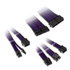 Kolink Core Adept Braided Cable Extension Kit - Jet Black / Titan Purple, jatkokaapelisarja