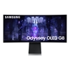 Samsung 34" Odyssey OLED G8, kaareva 175Hz (OC) WQHD-pelimonitori, valkoinen/musta/hopea