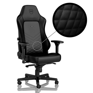 noblechairs HERO Gaming Chair, keinonahkaverhoiltu pelituoli, musta