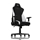 Nitro Concepts S300 Gaming Chair - Radiant White, kangasverhoiltu pelituoli, musta/valkoinen - kuva 3