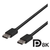 Deltaco DisplayPort 1.4 - näyttökaapeli, 8K, 3m, musta