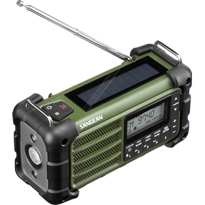 Sangean MMR-99 ladattava AM/FM-hätäradio, Bluetooth, Forest-green (Tarjous! Norm. 174,90€)