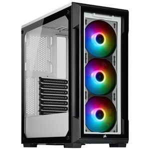 Corsair iCUE 220T RGB, ikkunallinen ATX-miditornikotelo, valkoinen
