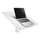 Deltaco OFFICE tietokonepöytä, korkeuden säätö, kallistettava pöytälevy, 600 x 531 x 758-1128 mm, valkoinen - kuva 4