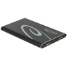 DeLock Ulkoinen kotelo 2.5" SATA-kiintolevylle, USB 3.1 Gen2 Type-C, musta