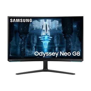 Samsung (Outlet) 32" Odyssey Neo G8 S32BG85, 240Hz kaareva UHD-pelimonitori, musta/valkoinen