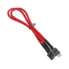 BitFenix Sisäinen USB jatkojohto, punotut kaapelit, 300mm, punainen/musta