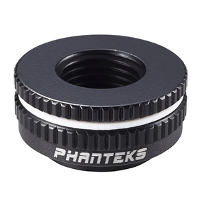 Phanteks G1/4 Premium Pass-Through Fitting -läpivientiliitin, musta