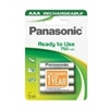 Panasonic Ready to Use, 4 x AAA-akku 750 mA