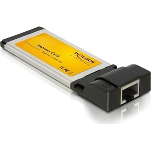 DeLock ExpressCard 34mm, Gigabit Ethernet, 1xRJ45