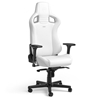 noblechairs EPIC Gaming Chair - White Edition, keinonahkaverhoiltu pelituoli, valkoinen/musta