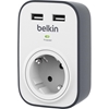 Belkin Surge Plus, ylijännitesuoja yhdellä pistokkeella, kaksi USB-porttia