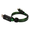 Ultron RealPower USB - Micro-USB -kaapeli, 75 cm, vihreä LED