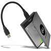 AXAGON ADSA-1S6, USB 3.0 -adapteri 2.5" SATA-kiintolevylle, sis. kotelon, musta/harmaa