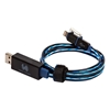 Ultron RealPower USB - Micro-USB -kaapeli, 75 cm, sininen LED