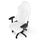 noblechairs HERO Gaming Chair - White Edition, keinonahkaverhoiltu pelituoli, valkoinen/musta - kuva 6