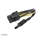 Akasa 2 x 4-pin Molex -> 6+2-pin PCIe -adapterikaapeli, 15cm, musta/keltainen - kuva 3