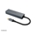 Akasa USB Type-C 4-in-1 -hubi, jossa Ethernet, harmaa/musta - kuva 3