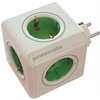 allocacoc PowerCube Original, 5 pistokkeen virtapaneeli, valkoinen/vihreä