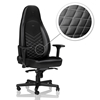 noblechairs (Outlet) ICON Gaming Chair, keinonahkaverhoiltu pelituoli, musta/platinanvalkoinen