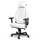 noblechairs ICON Gaming Chair - White Edition, keinonahkaverhoiltu pelituoli, valkoinen/musta - kuva 2