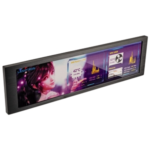 Lamptron HM088 Hardware Monitor, 8,8" LCD-monitori, musta