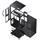 Jonsbo VR3 Black, Mini-ITX -kotelo, musta - kuva 10