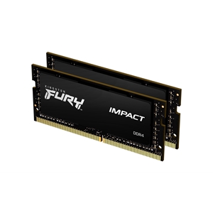 Kingston 32GB (2 x 16GB) FURY Impact, DDR4 2933MHz, SO-DIMM, CL17, 1.20V, musta