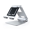 Satechi R1 Aluminum Hinge Holder Foldable Stand, tabletin/kannettavan jalusta, hopea