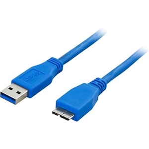 Deltaco USB 3.0 kaapeli, A-tyyppi uros  - Micro B uros, 1m, sininen