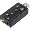 Deltaco Äänikortti USB-väylään, kuuloke- ja mikrofoniliitokset, 2x3,5mm, äänensäätö, äänenvaimennus