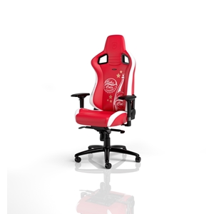 noblechairs EPIC Gaming Chair - Fallout Nuka-Cola Edition, keinonahkaverhoiltu pelituoli, punainen/valkoinen