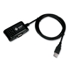 Sunix UTS1009B, sarjaliikennesovitin USB-väylään, 1 x RS-232, 1,5m, musta