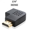 Aioni Electronics HDMI uros - naaras kulma adapteri, 270 astetta sivulle