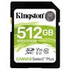 Kingston 512GB Canvas Select Plus SDXC -muistikortti, Class 10, UHS-I, 100/85 MB/s