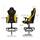 Nitro Concepts S300 Gaming Chair - Astral Yellow, kangasverhoiltu pelituoli, musta/keltainen - kuva 16
