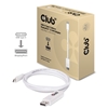 Club 3D USB 3.1 Type C Cable to DisplayPort 1.2 UHD Adapter M/M, sovitinkaapeli, 1,2m, valkoinen