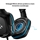 Logitech G432, langalliset pelikuulokkeet mikrofonilla, musta/sininen - kuva 4