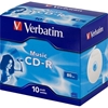 Verbatim Music CD-R for Audio16x 700MB/80min jewel-case,10-pakkaus