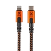 Xtorm Xtreme USB-C / Lightning MFI -kaapeli, 1,5m, musta/oranssi
