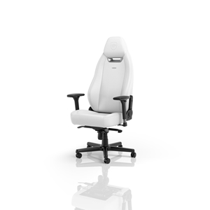 noblechairs LEGEND Gaming Chair - White Edition, keinonahkaverhoiltu pelituoli, valkoinen/musta
