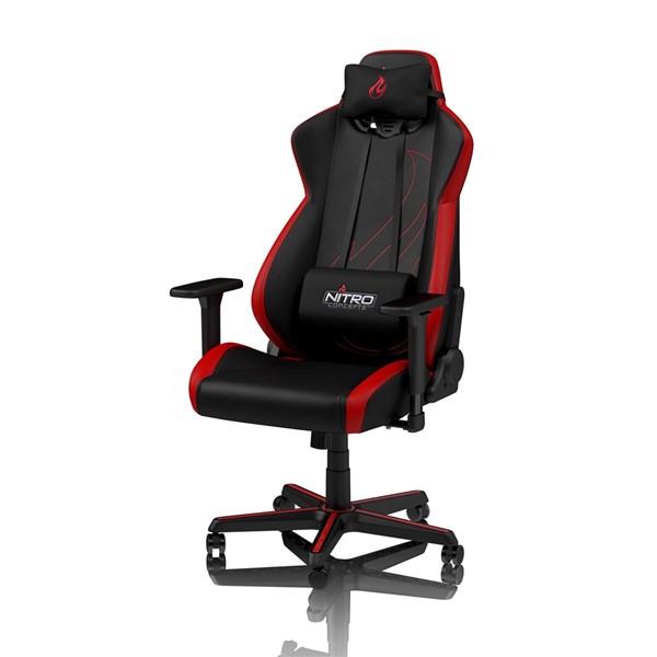 S300 EX Gaming Chair Inferno Red, keinonahkaverhoiltu pelituoli, mustapunainen S300 EX Gaming Chair Inferno Red, keinonahkaverhoiltu pelituoli, mustapunainen
