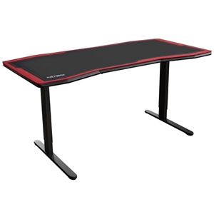 Nitro Concepts Desk D16M -pelipöytä, manuaalisesti säädettävä, Carbon Red